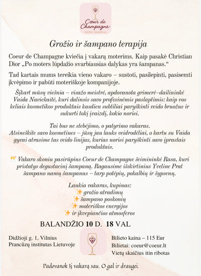 Grožio ir šampano terapija